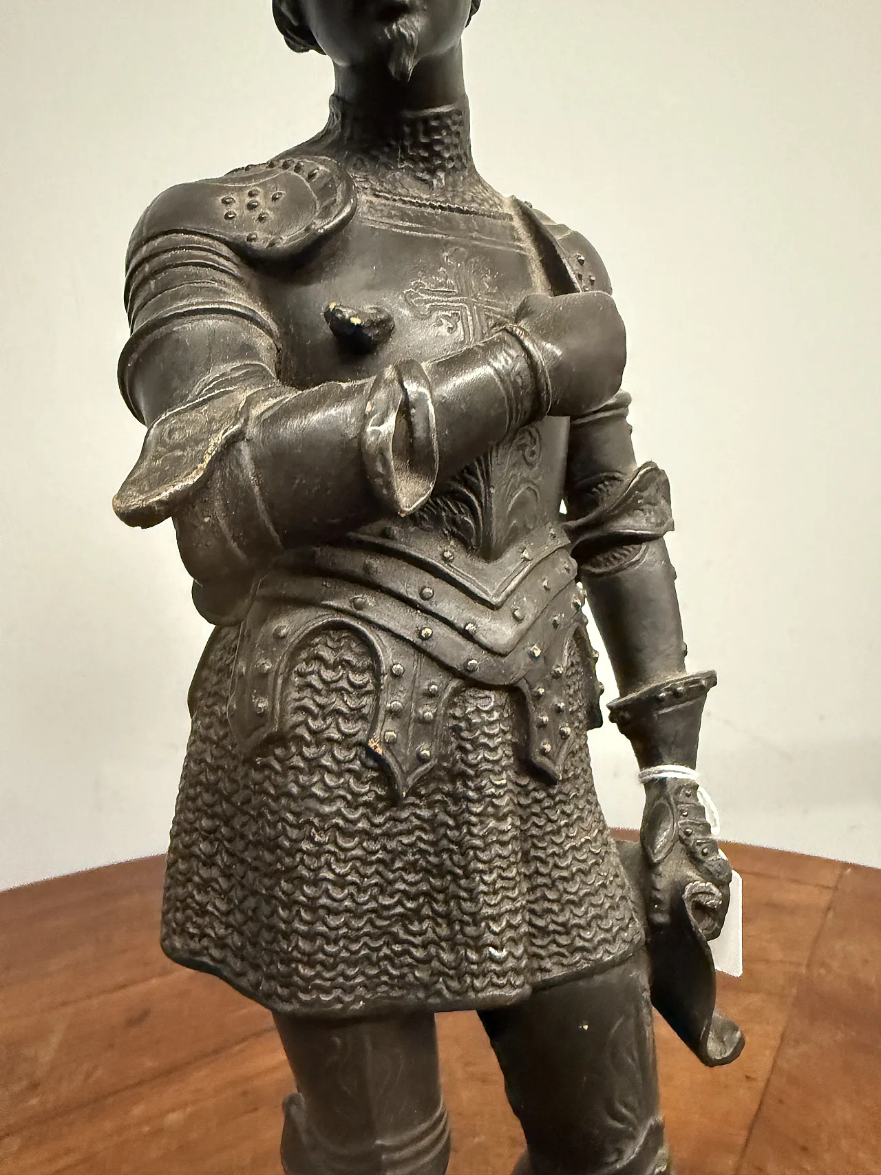 Scaiola sculpture of a knight made in France, 19th century 4