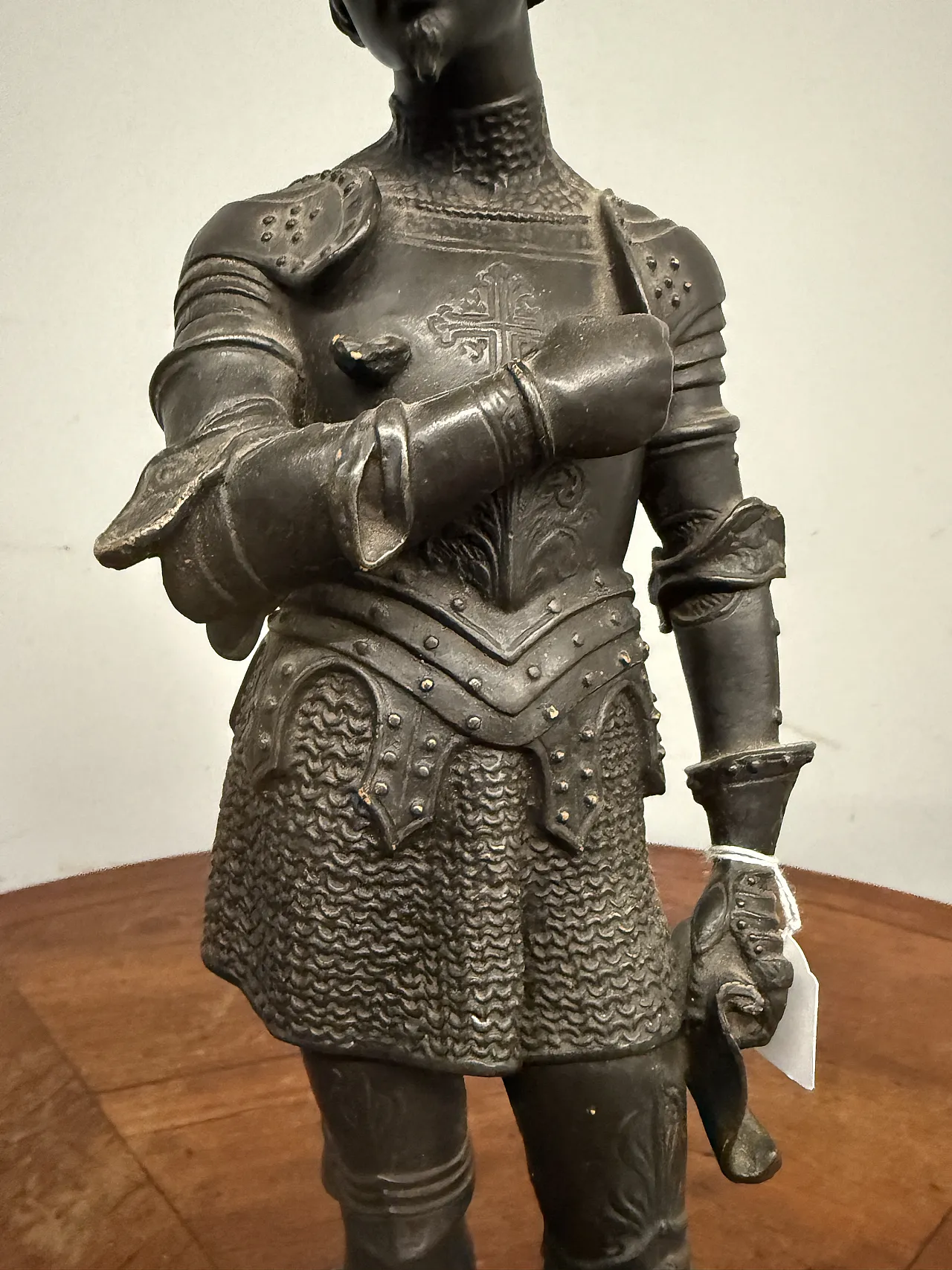 Scaiola sculpture of a knight made in France, 19th century 5