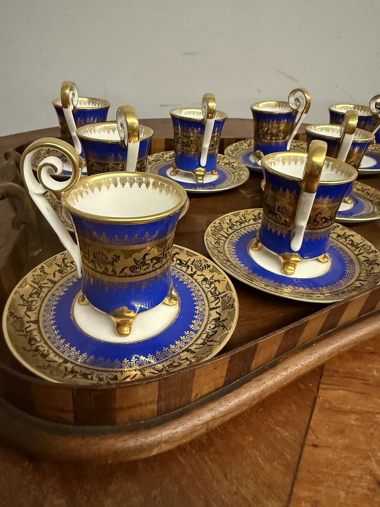 Old Paris service in pure gold, 1950s 1