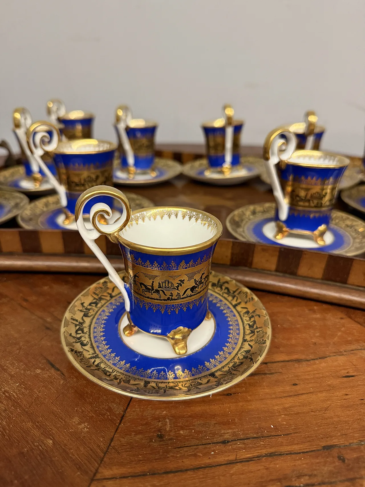 Old Paris service in pure gold, 1950s 5