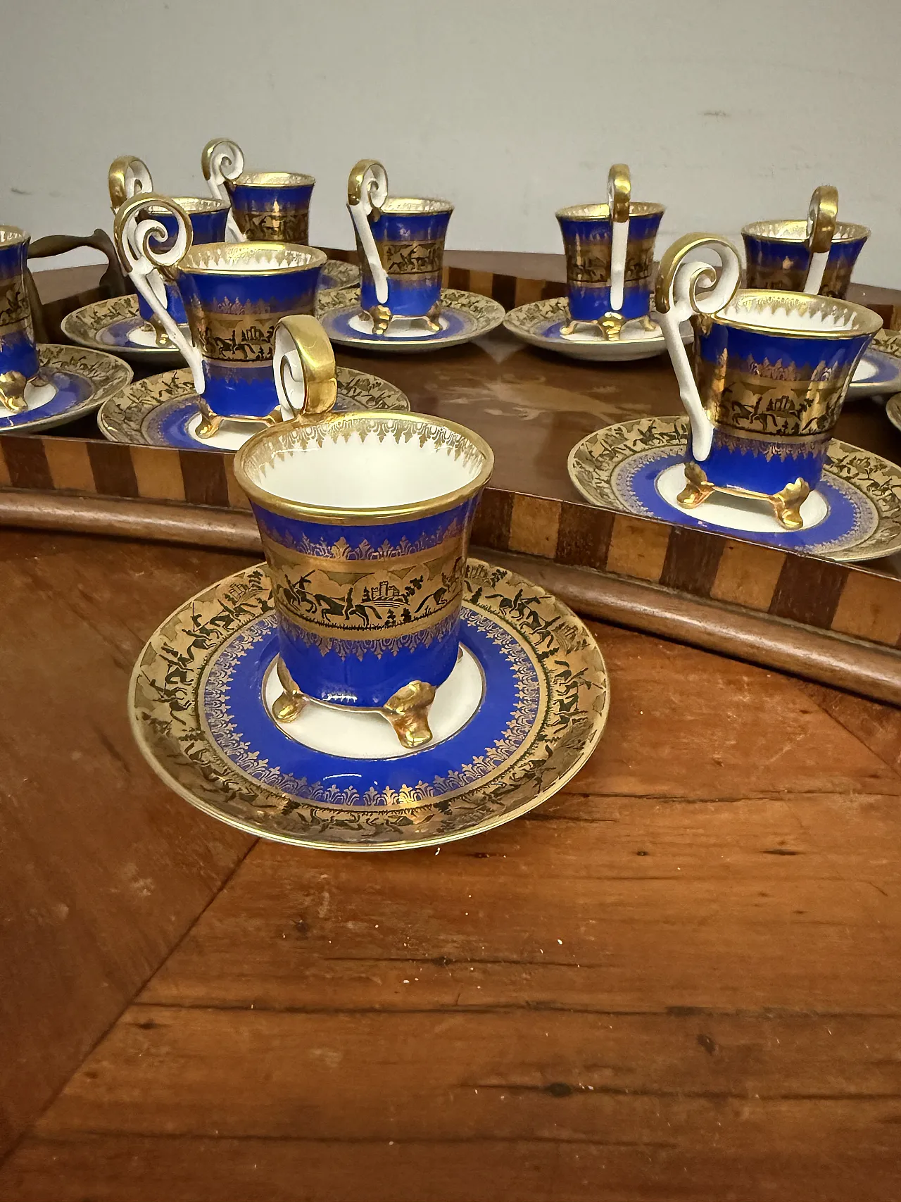 Old Paris service in pure gold, 1950s 6
