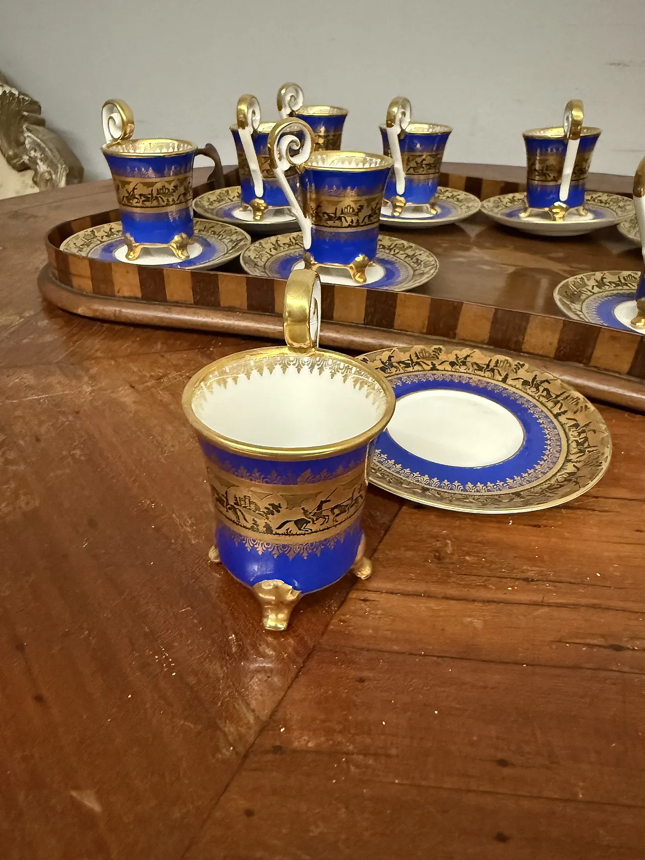 Old Paris service in pure gold, 1950s 7
