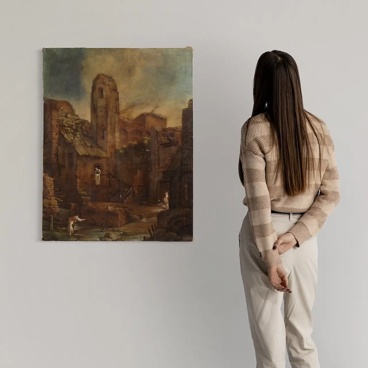 Dipinto spagnolo di paesaggio, '700 2