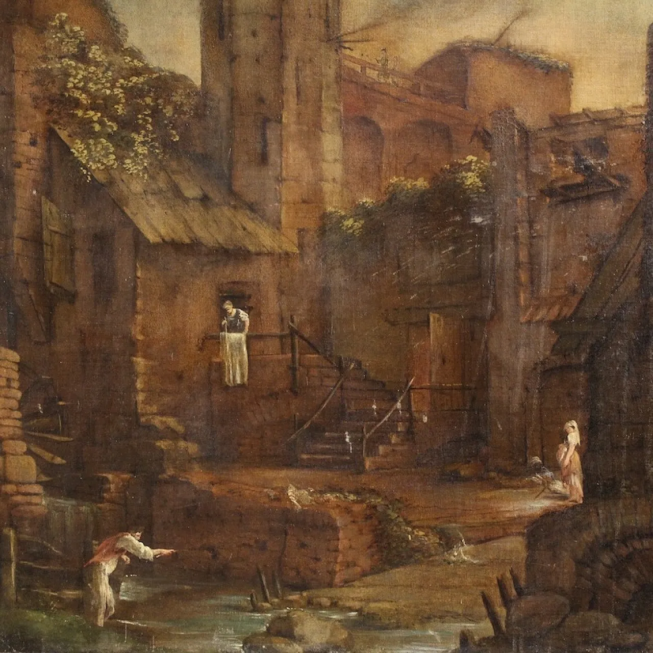 Dipinto spagnolo di paesaggio, '700 3