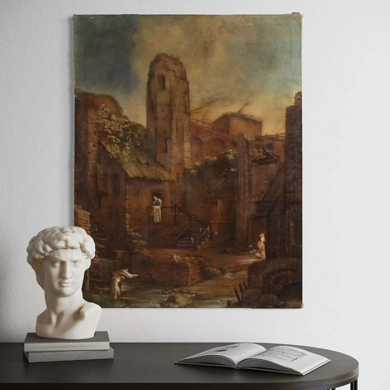 Dipinto spagnolo di paesaggio, '700 5