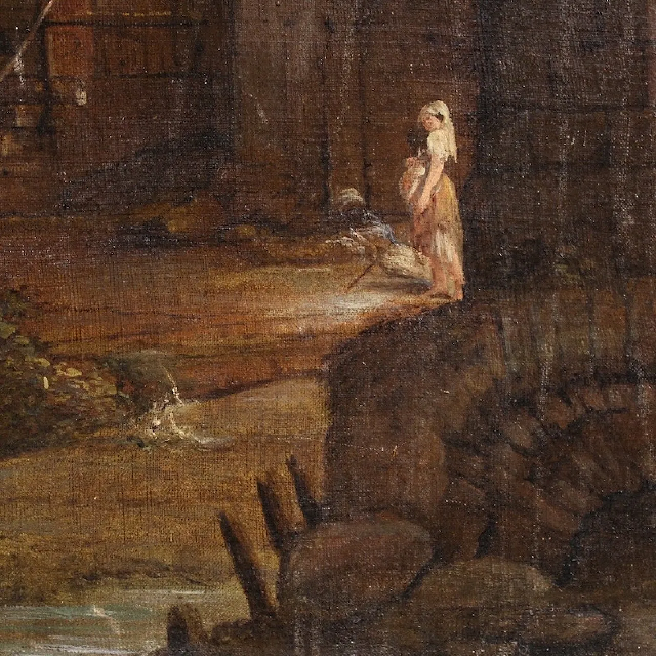 Dipinto spagnolo di paesaggio, '700 6