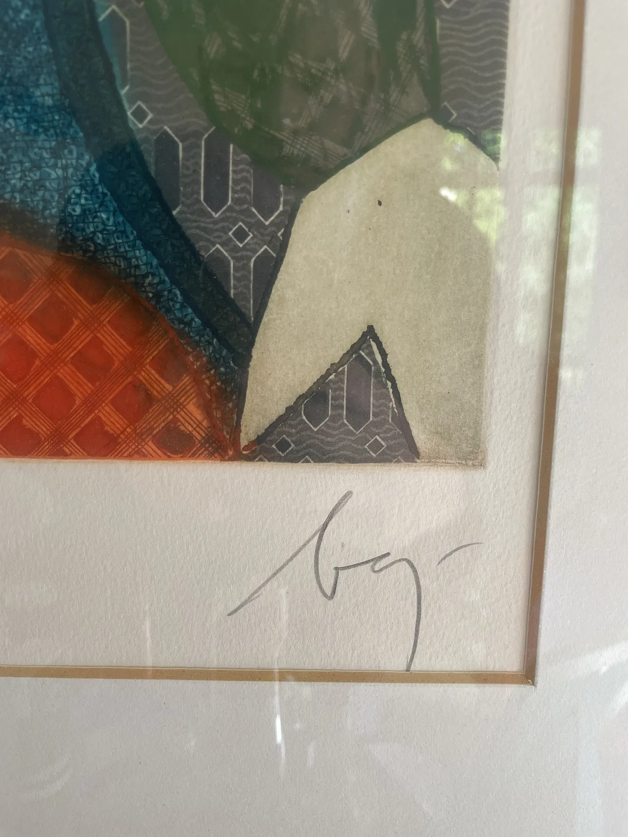 Bust of a woman, Enrico Baj lithograph, 20th century 7