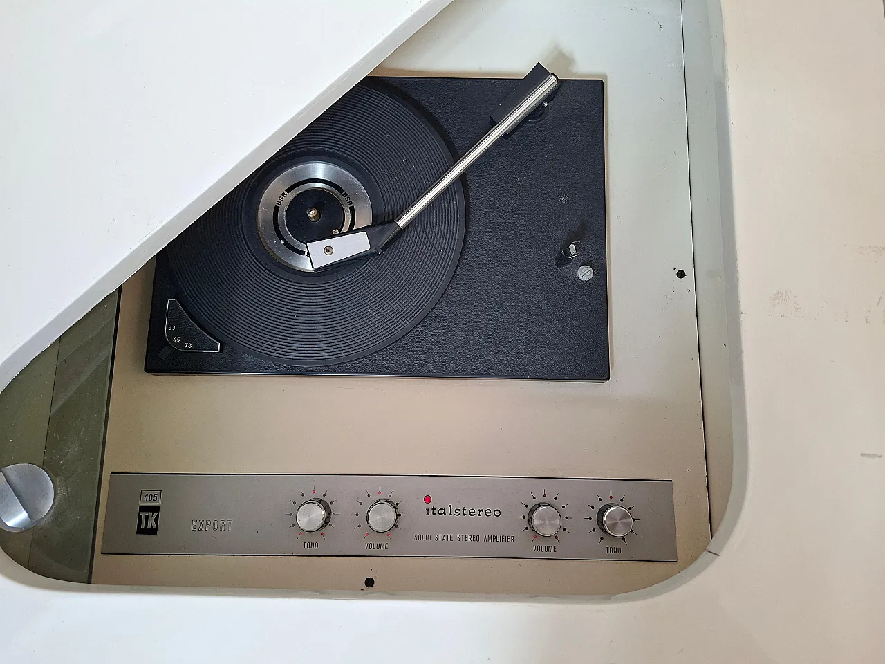 Corner cabinet with integrated turntable, 20th century 2