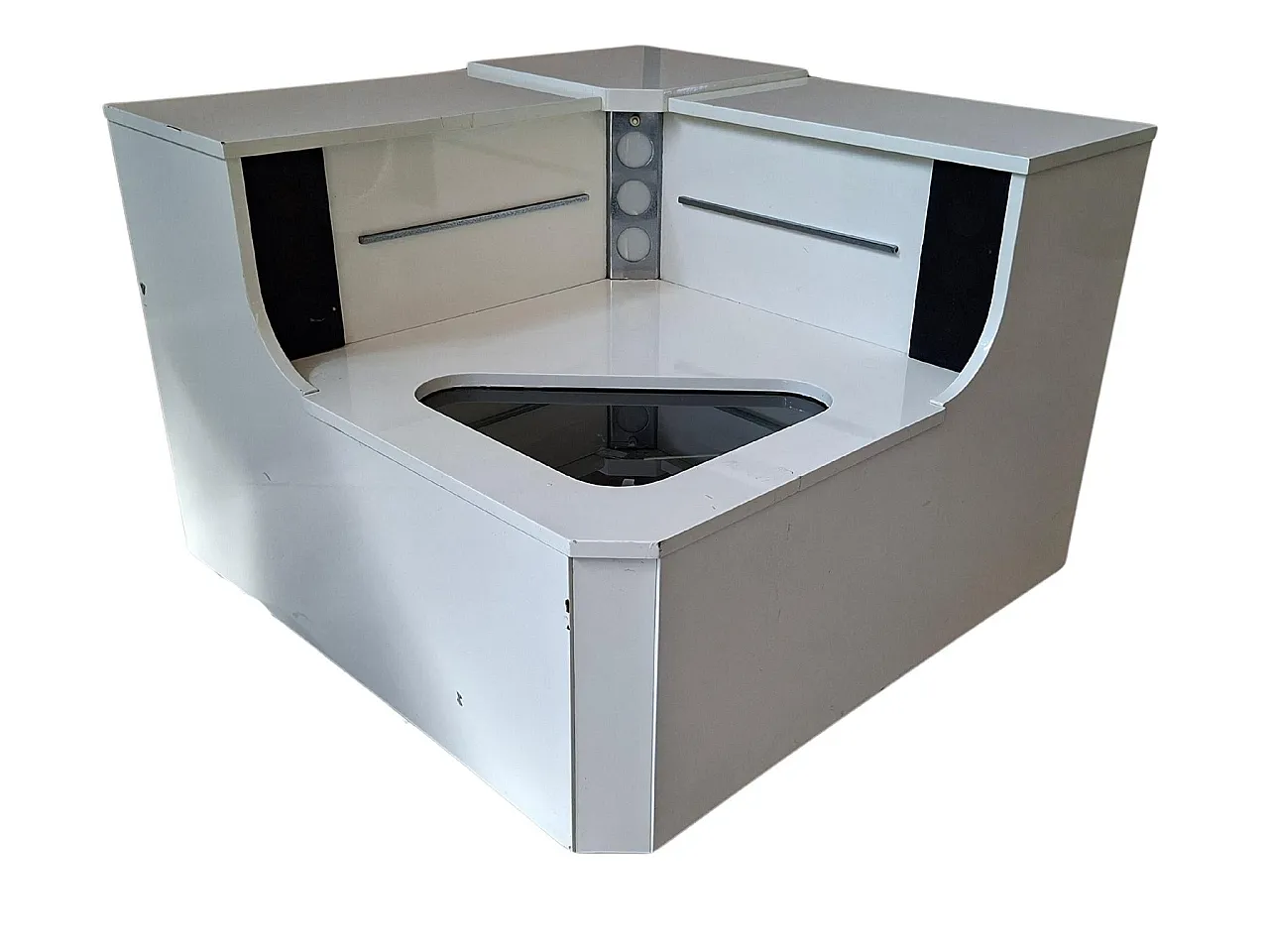 Corner cabinet with integrated turntable, 20th century 4
