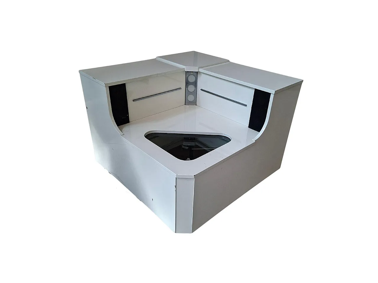 Corner cabinet with integrated turntable, 20th century 10