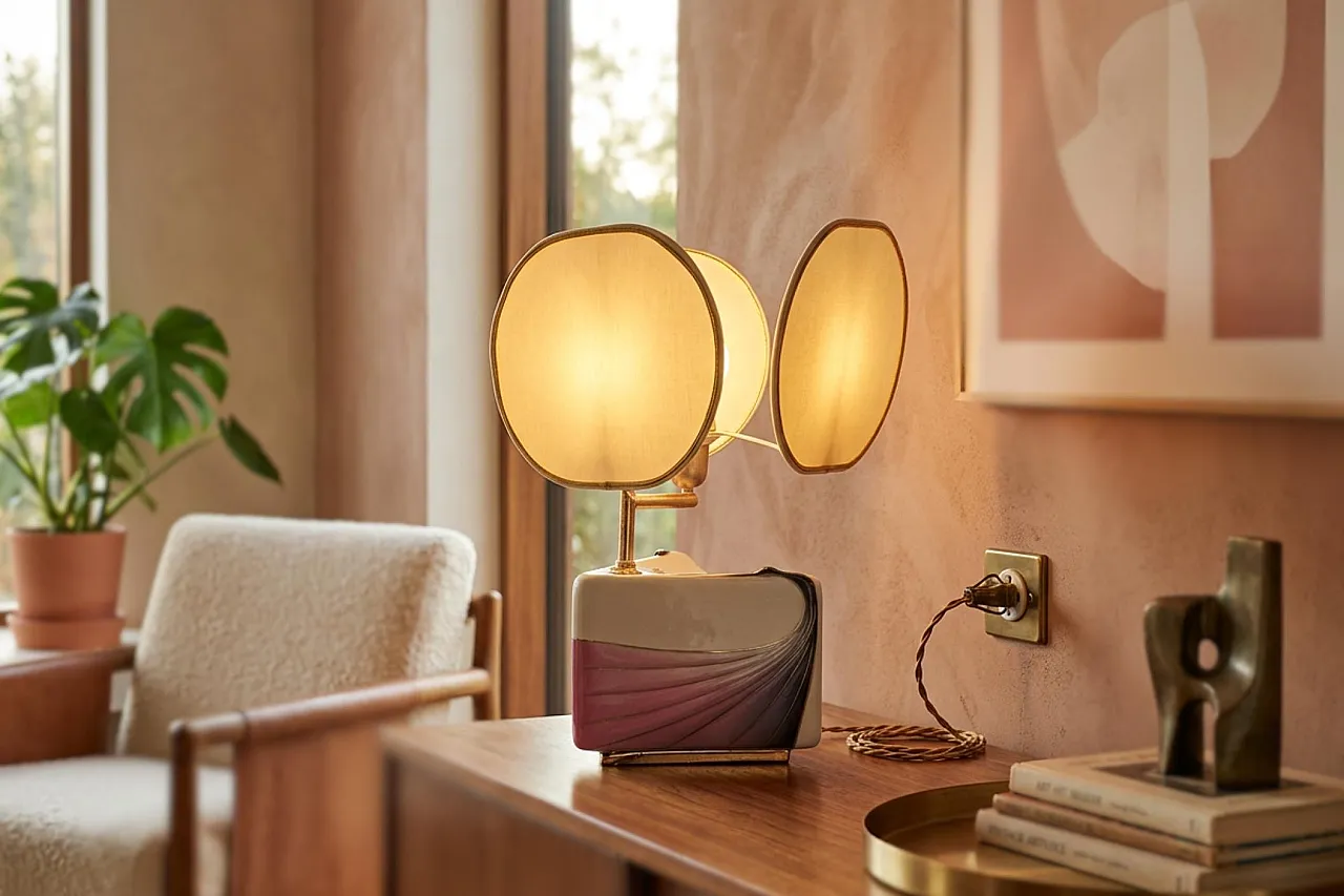 Table lamp in ceramic, 1970s 2