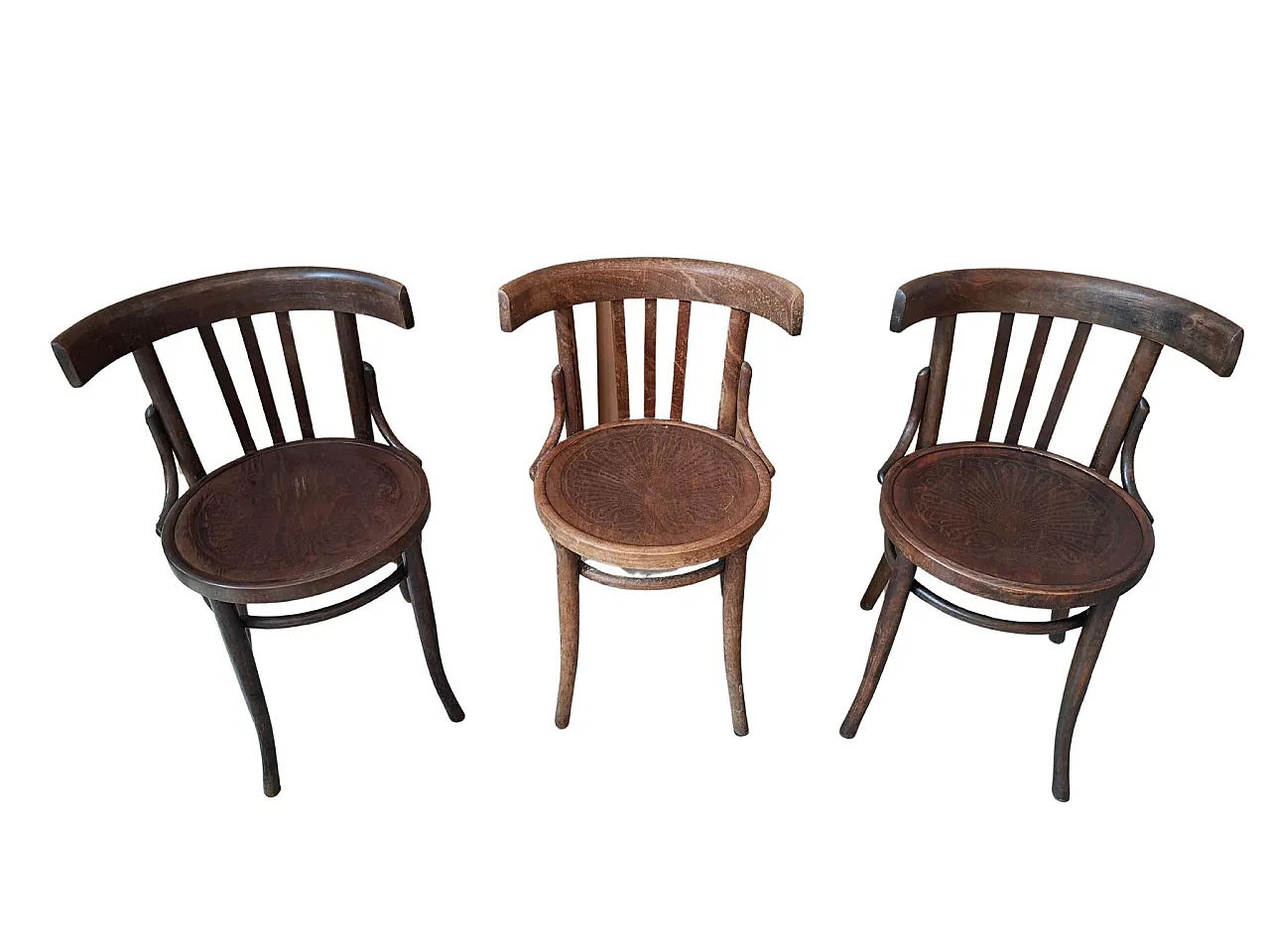 3 Iconic Thonet style chairs, 20th century 3