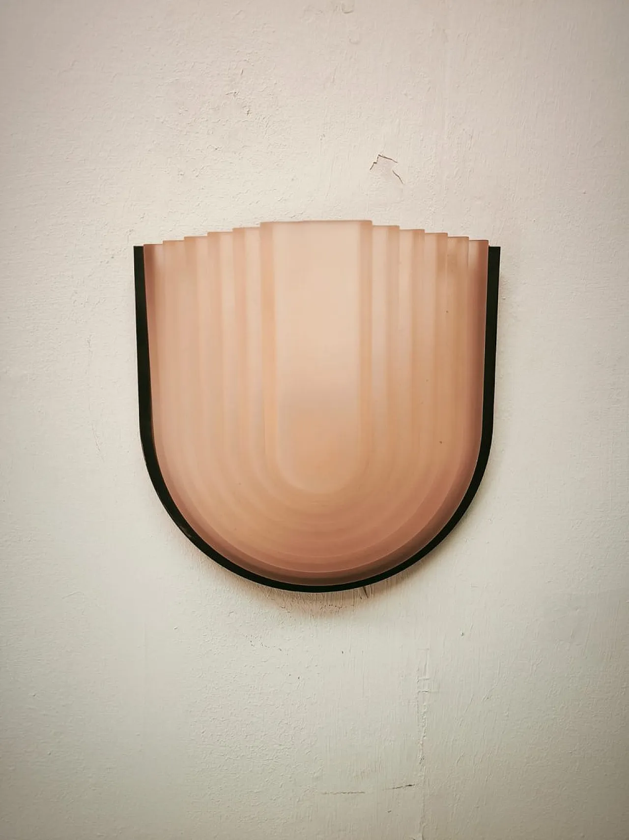 Lampada da parete rosa di F. Fabbian, anni '80 7