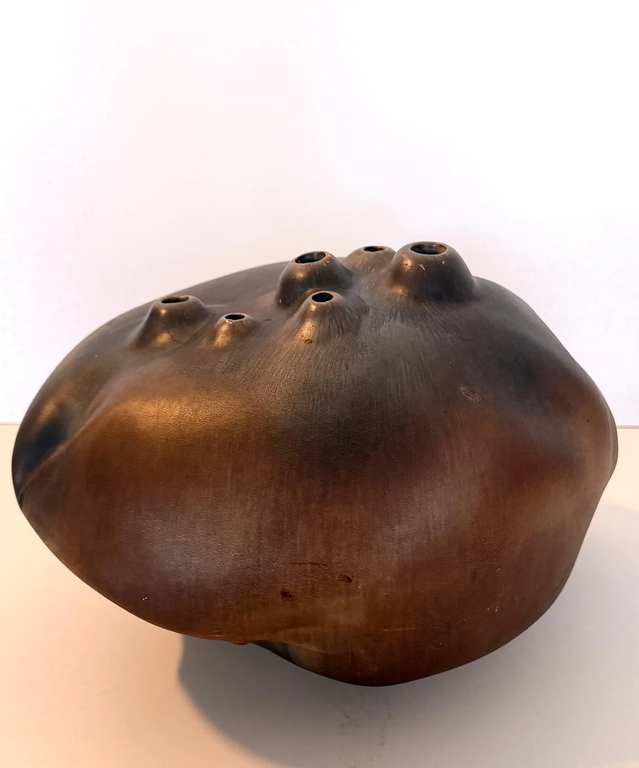 Lacquered ceramic Tulip Vase by Giacomo Onestini, 20th century 3