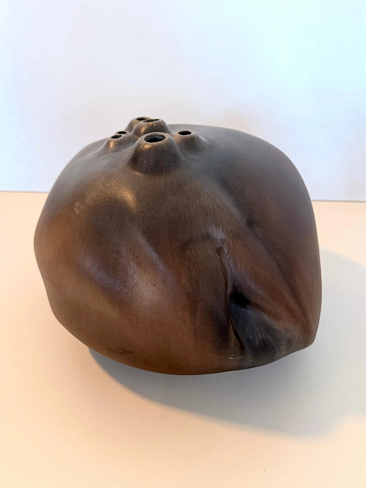Lacquered ceramic Tulip Vase by Giacomo Onestini, 20th century 5