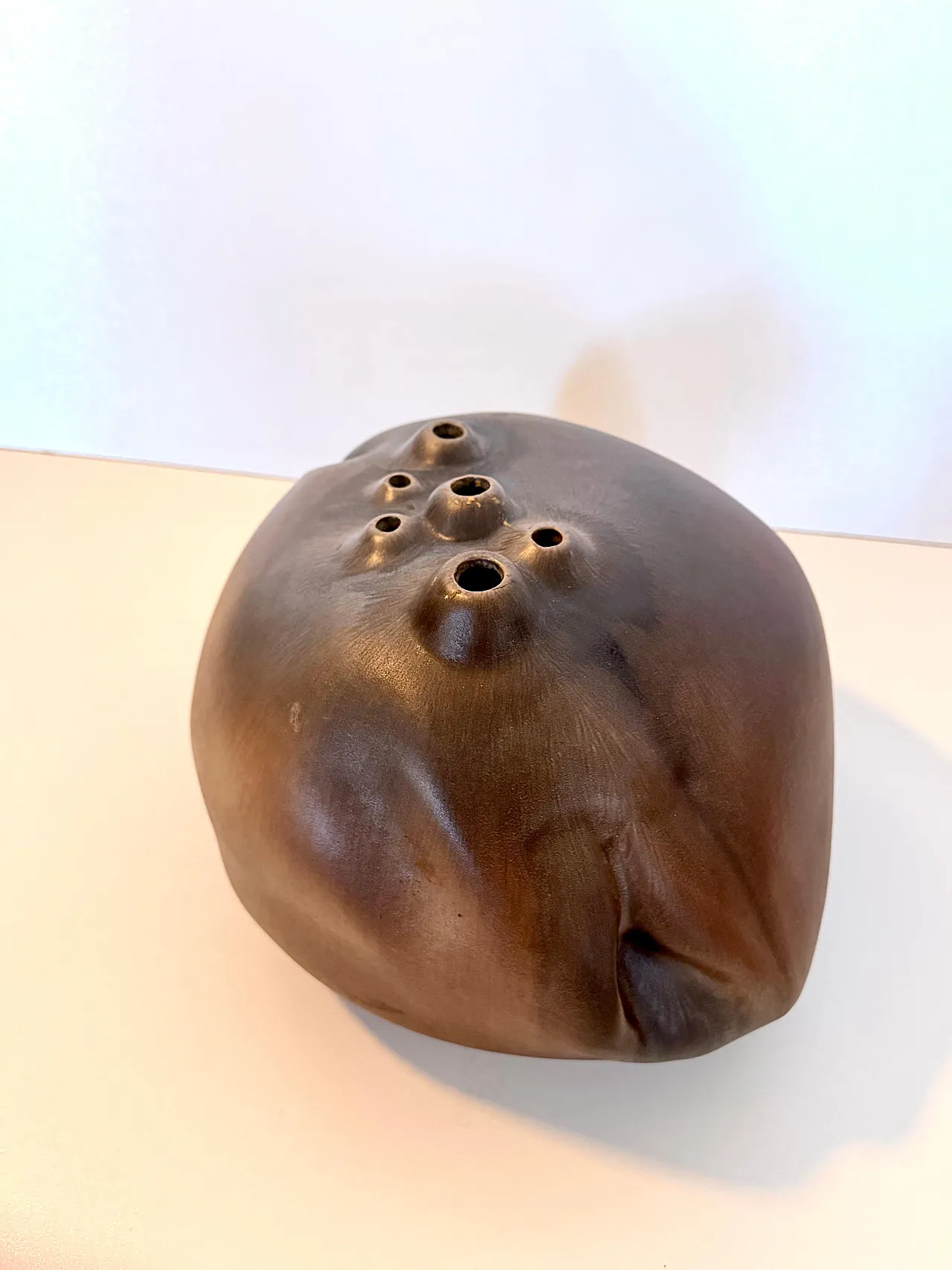 Lacquered ceramic Tulip Vase by Giacomo Onestini, 20th century 6