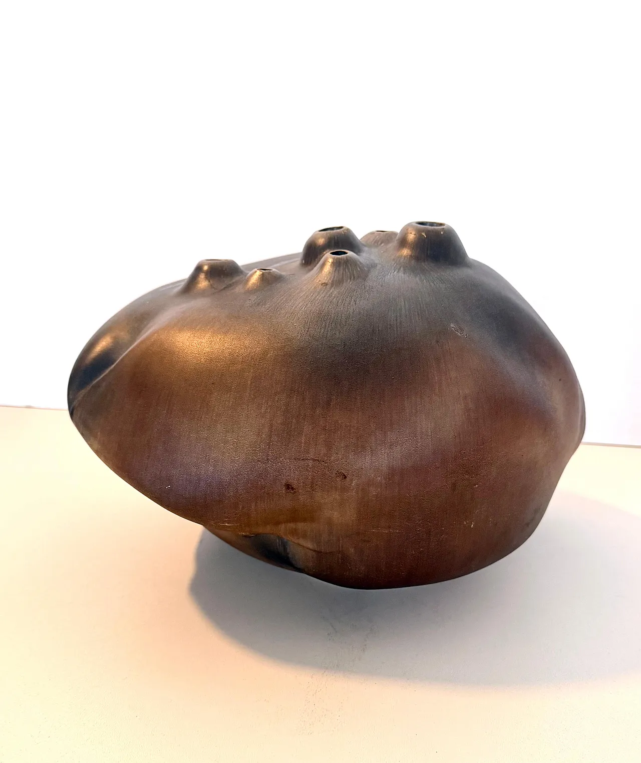 Lacquered ceramic Tulip Vase by Giacomo Onestini, 20th century 7