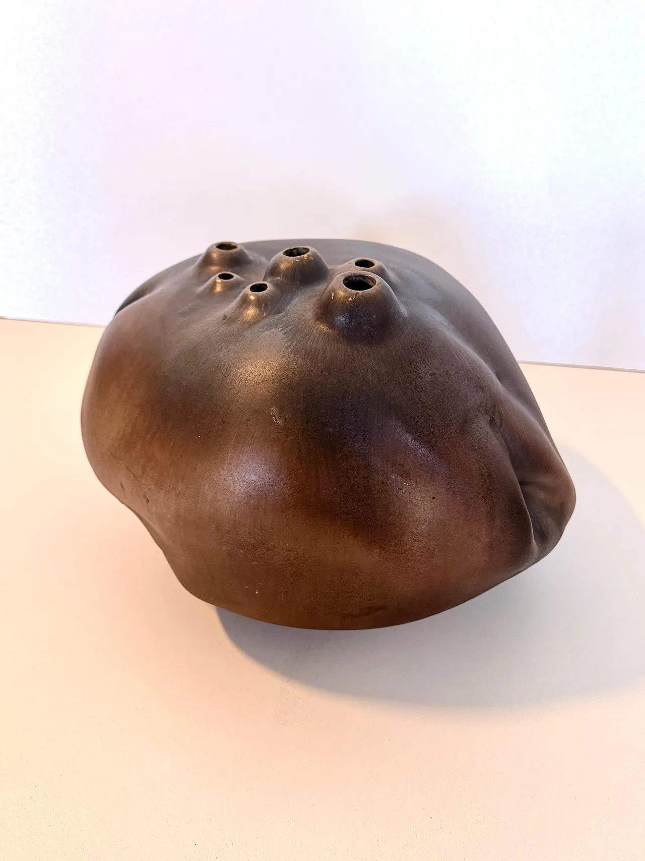 Lacquered ceramic Tulip Vase by Giacomo Onestini, 20th century 8