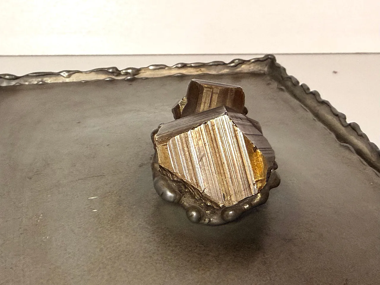Handmade rectangular pewter box by Attilio Nani, 1960s 8