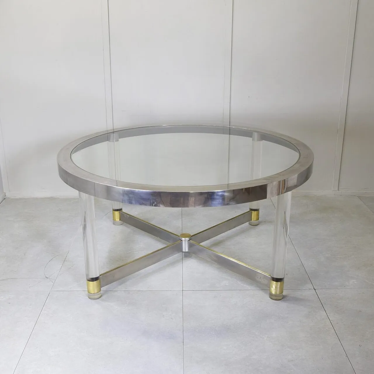 Dining table by Sandro Petti for Metalart, 1970s 2