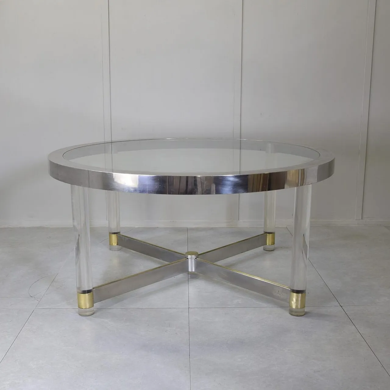 Dining table by Sandro Petti for Metalart, 1970s 4