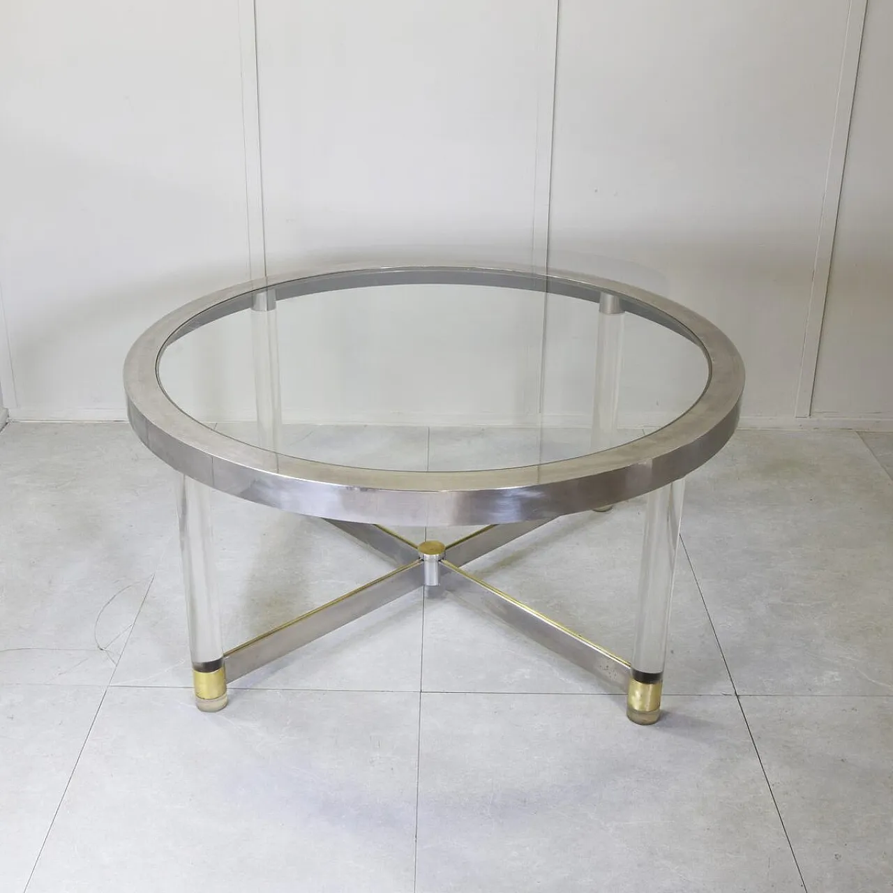 Dining table by Sandro Petti for Metalart, 1970s 6