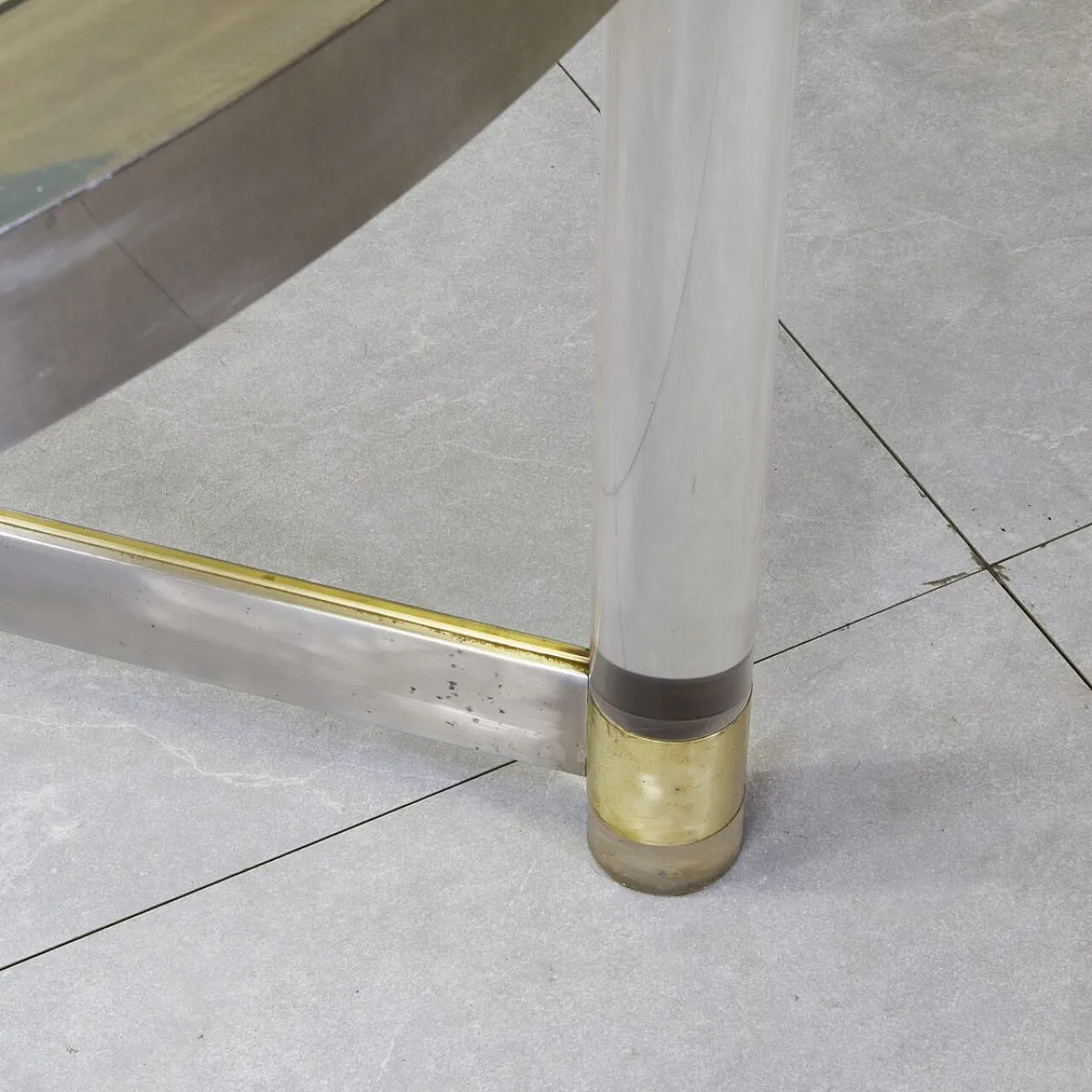 Dining table by Sandro Petti for Metalart, 1970s 9