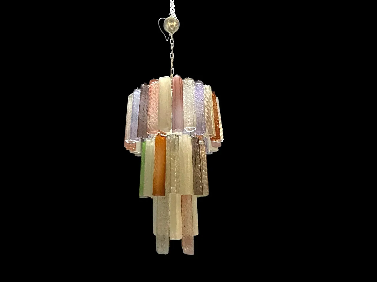 Lampadario Pop Art in vetro di Murano, Italia, anni '80 1