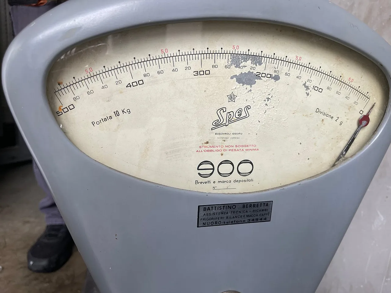 Bilancia industriale della metà del XX secolo di Berretta, Italia, anni '50 9