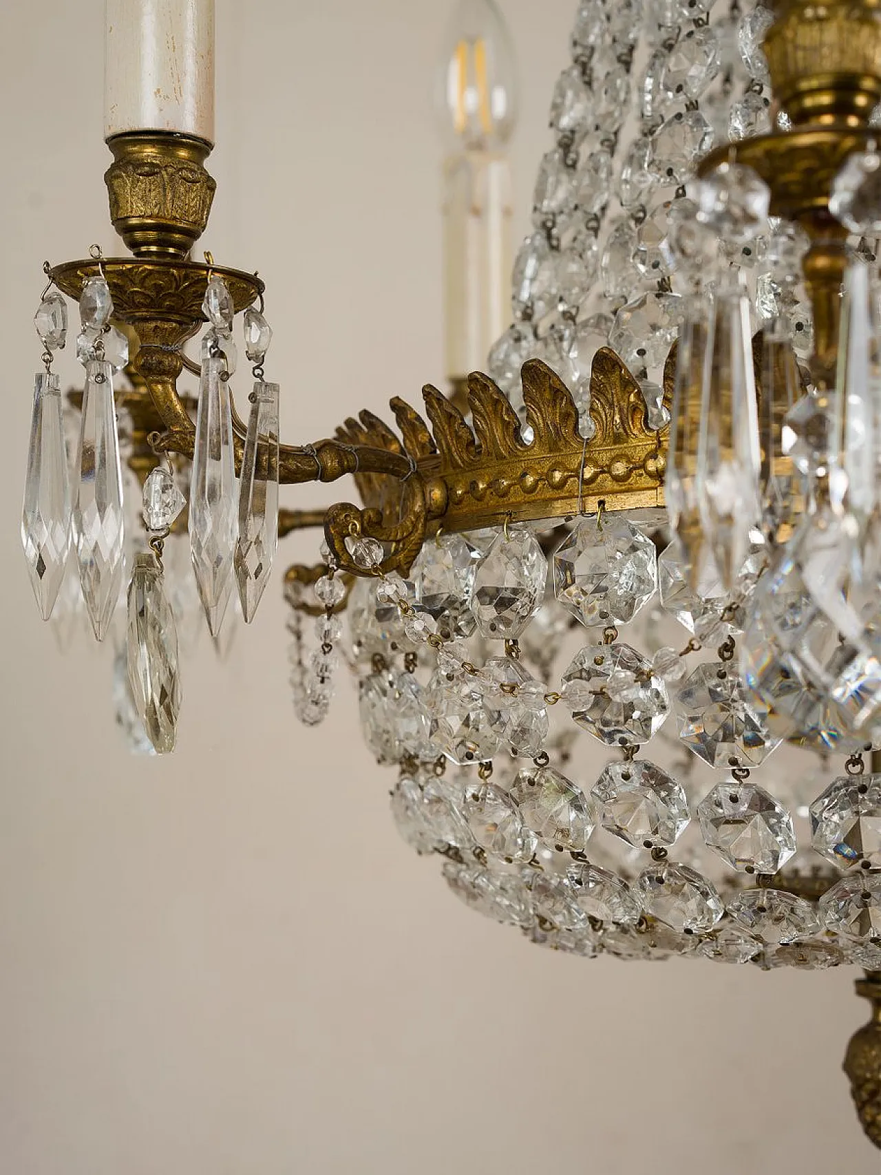 Lampadario in stile Impero, anni '30 4