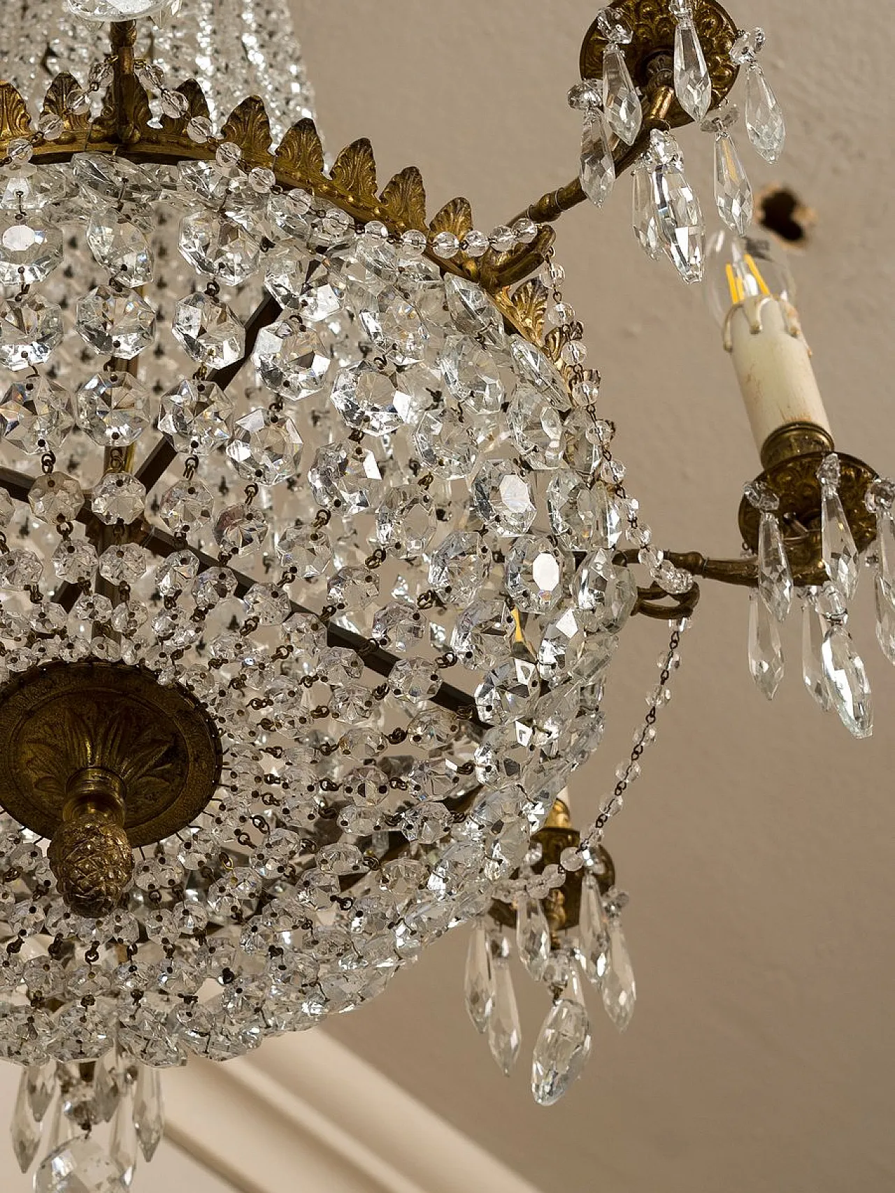Lampadario in stile Impero, anni '30 6