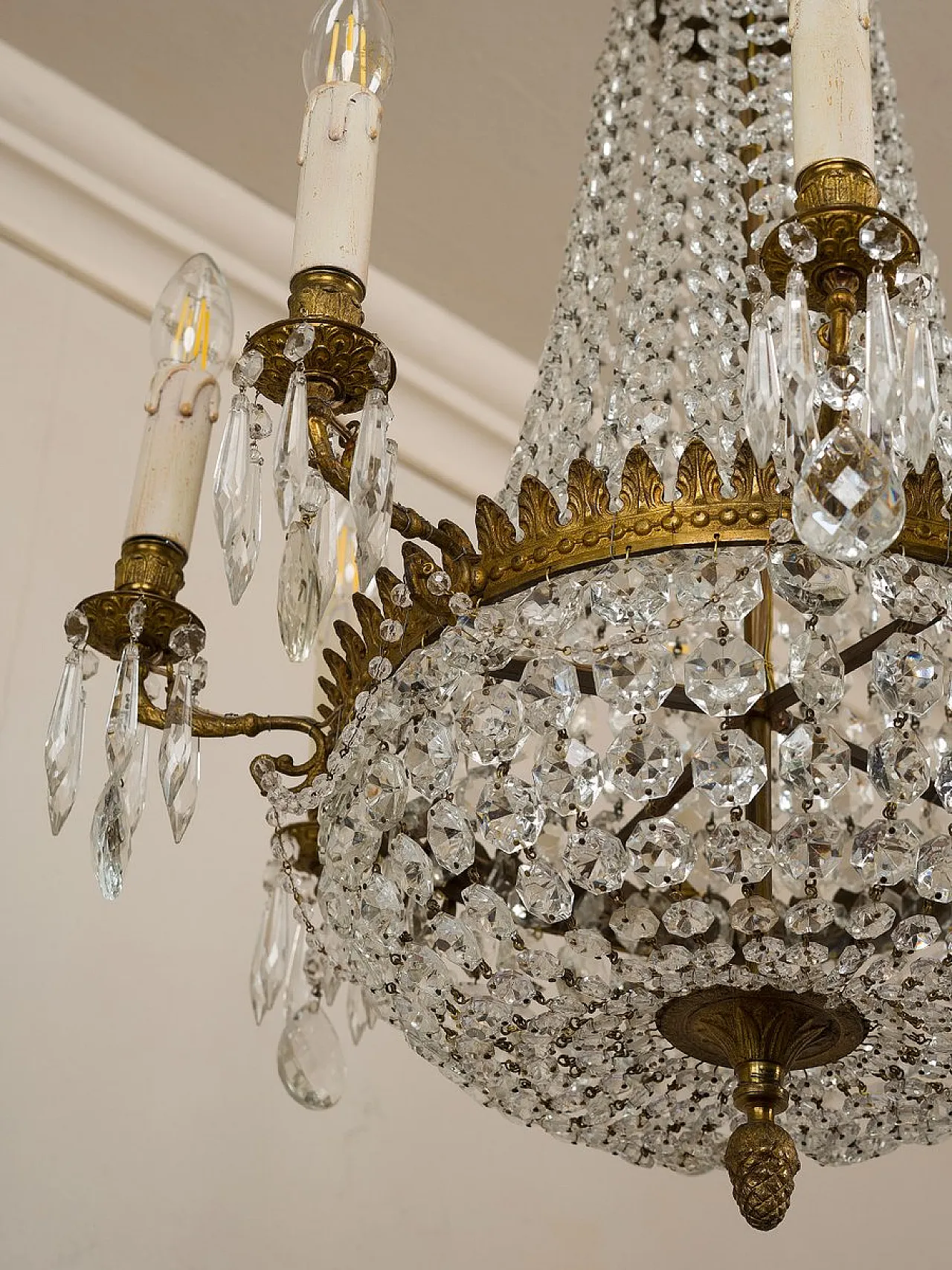 Lampadario in stile Impero, anni '30 9