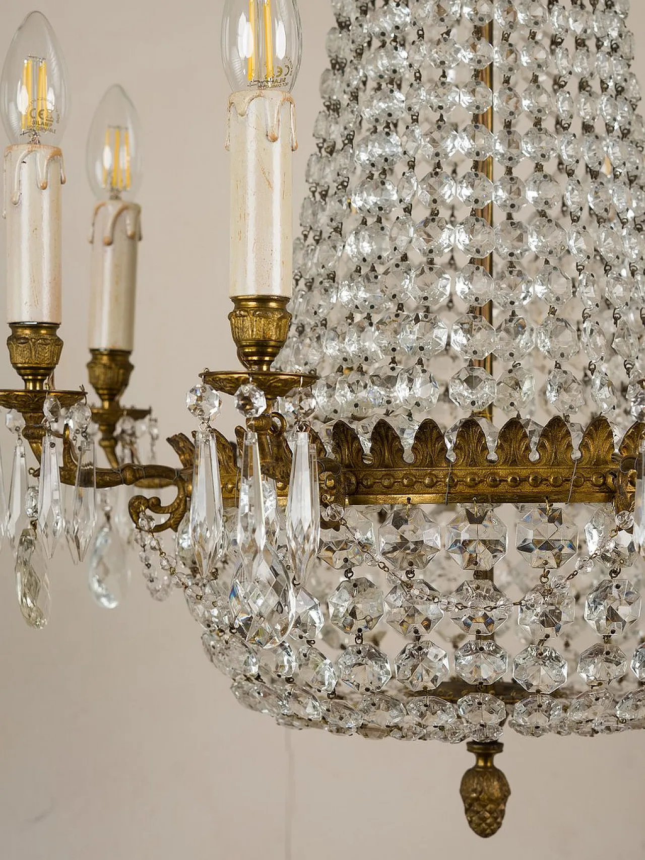 Lampadario in stile Impero, anni '30 10