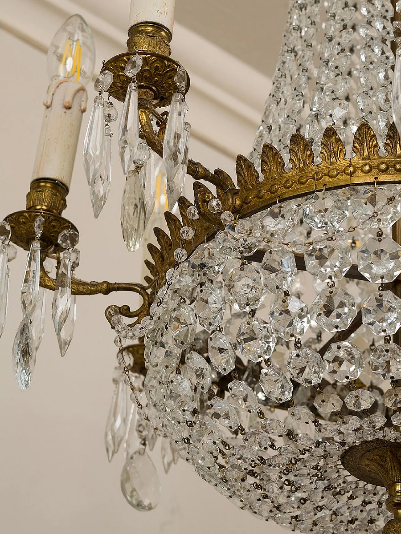 Lampadario in stile Impero, anni '30 12