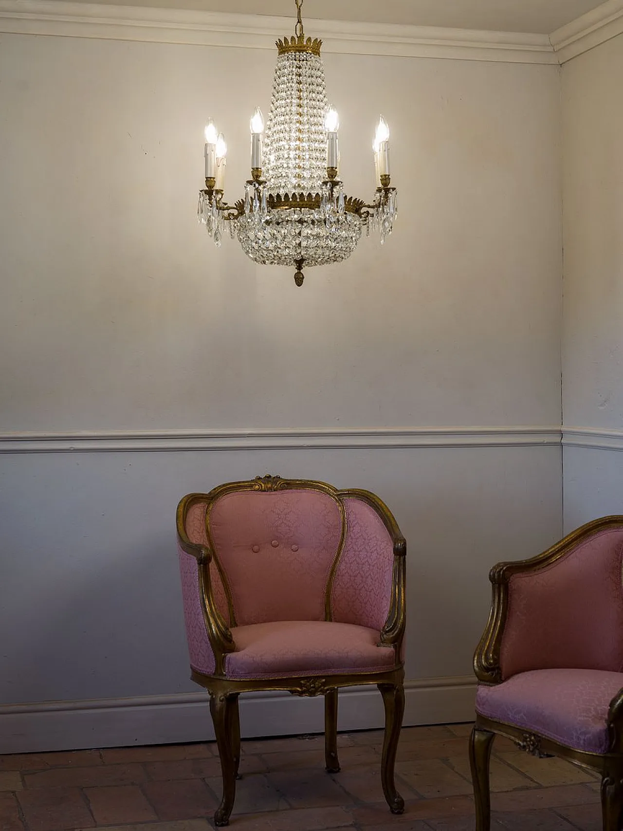 Lampadario in stile Impero, anni '30 13