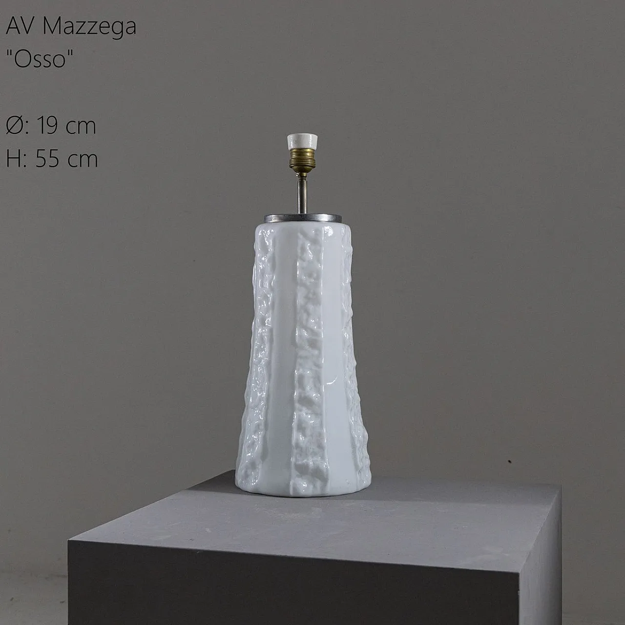 Lampada da tavolo Osso di AV Mazzega, anni '60 7