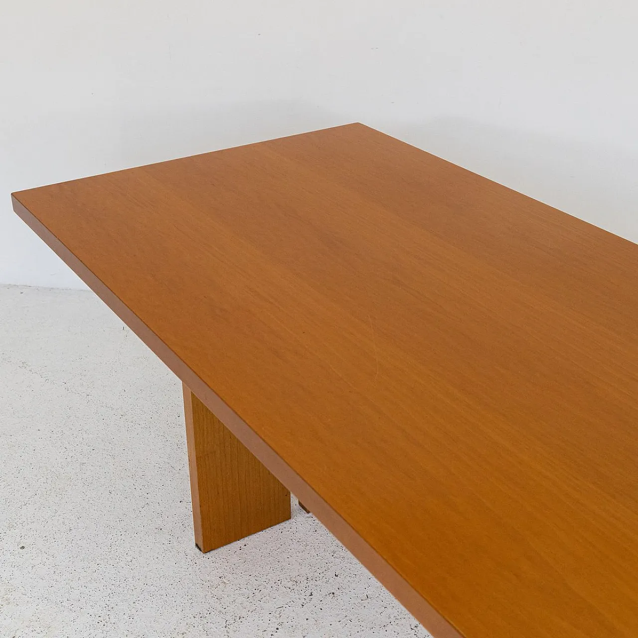 Tavolo rettangolare in legno, anni '70 7