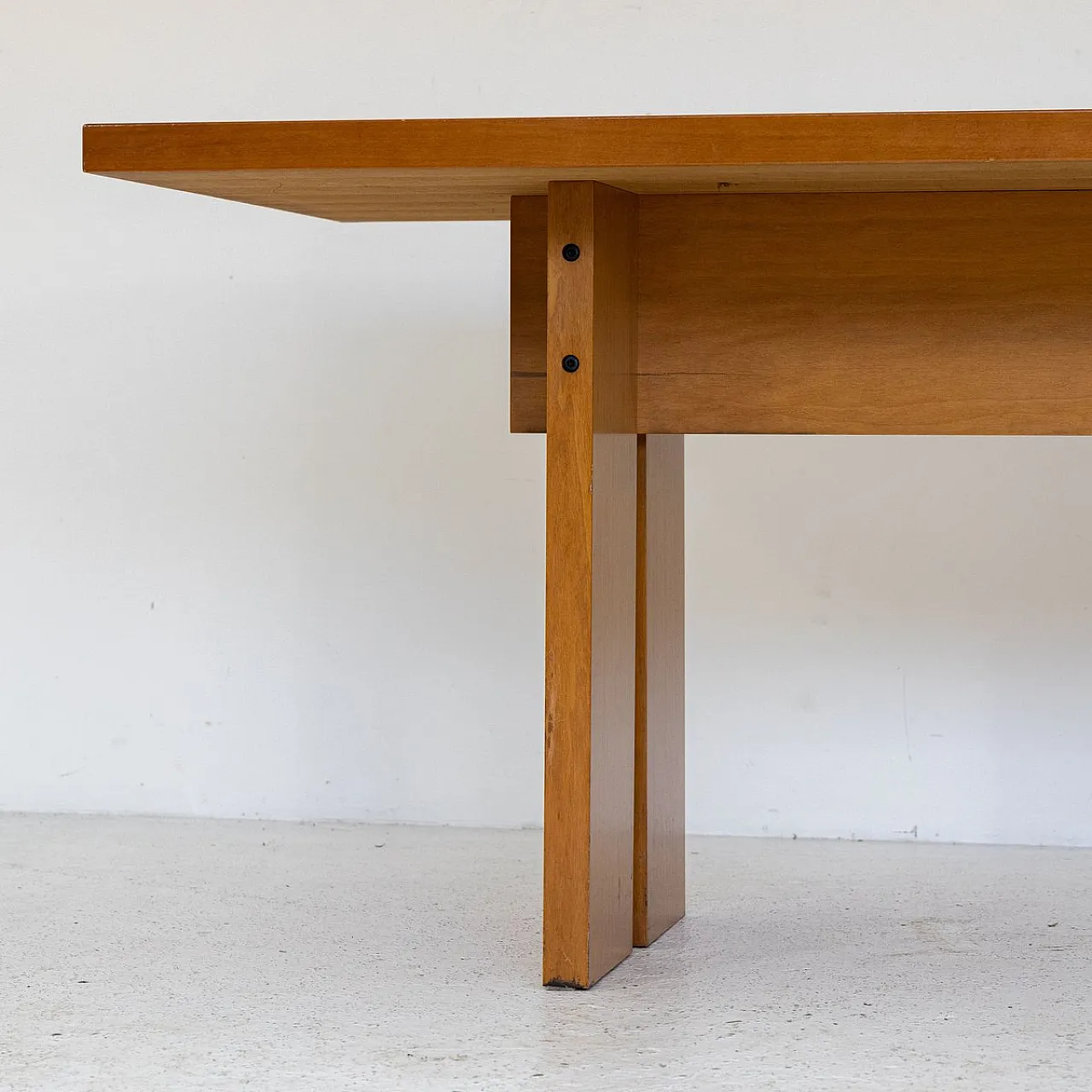 Tavolo rettangolare in legno, anni '70 9
