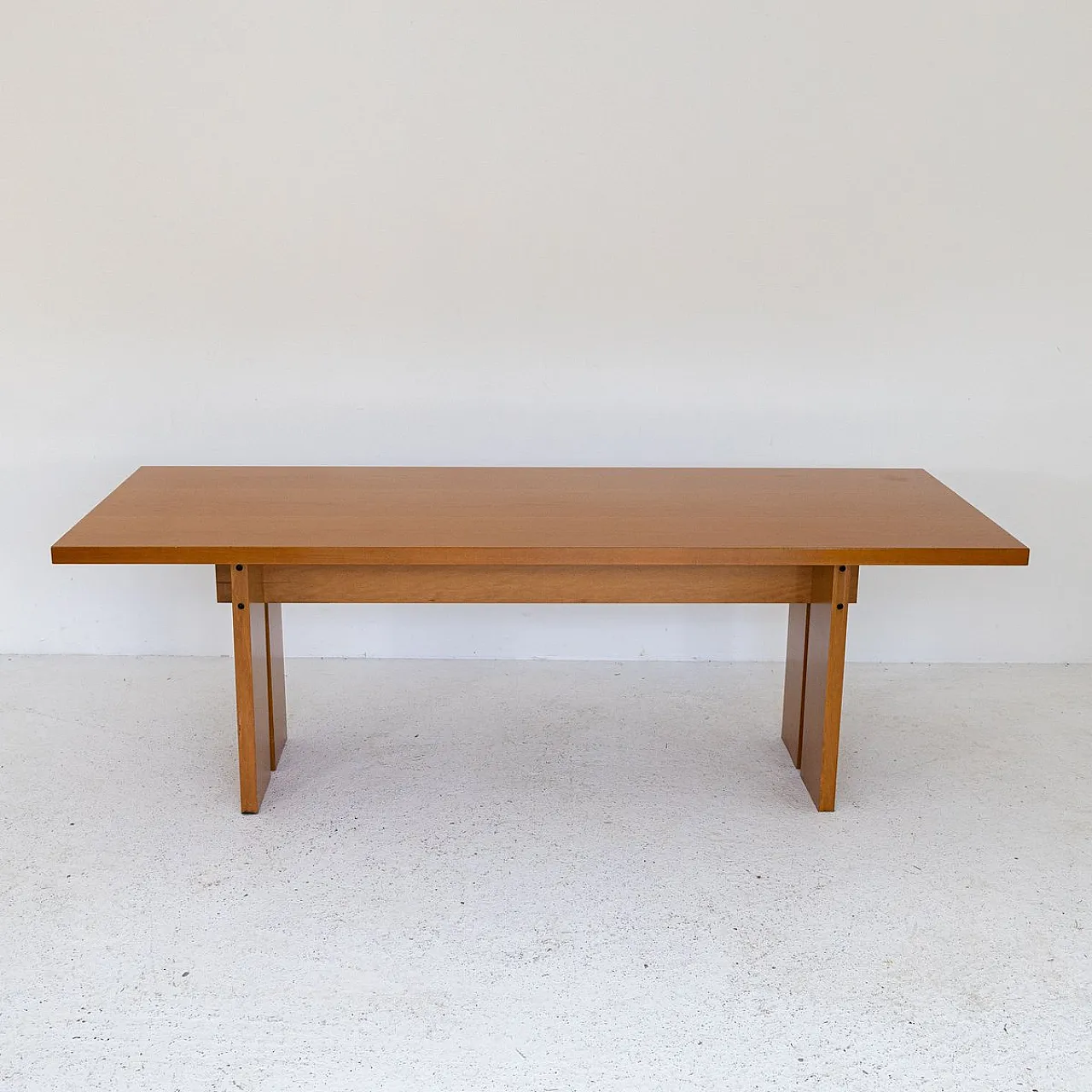 Tavolo rettangolare in legno, anni '70 10