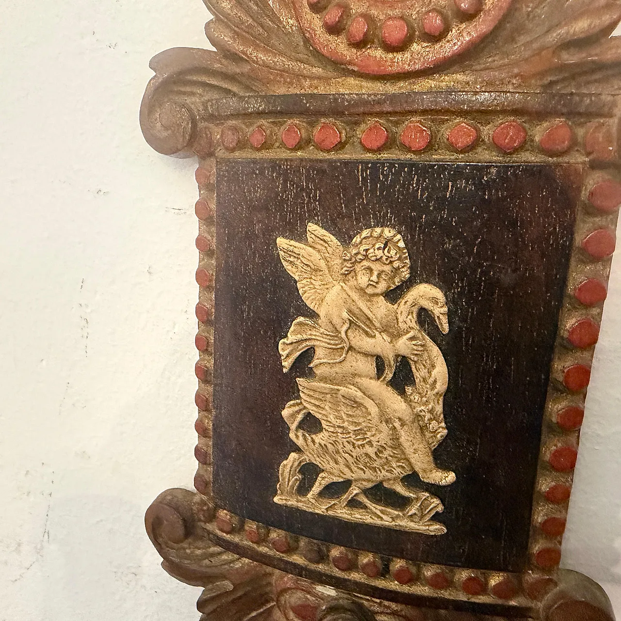 Coppia di lampade da parete Florentine in legno laccato, anni '50 11