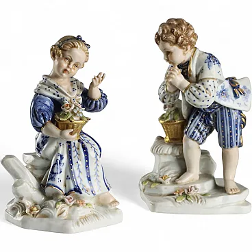 Coppia di statuine, Manifattura di Capodimonte, '900