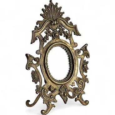 Bronze table mirror, 20th century