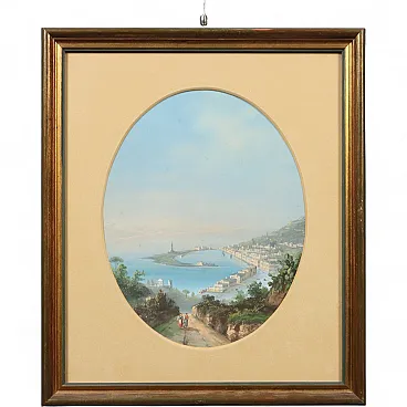 Dipinto Scorcio Marino, '900