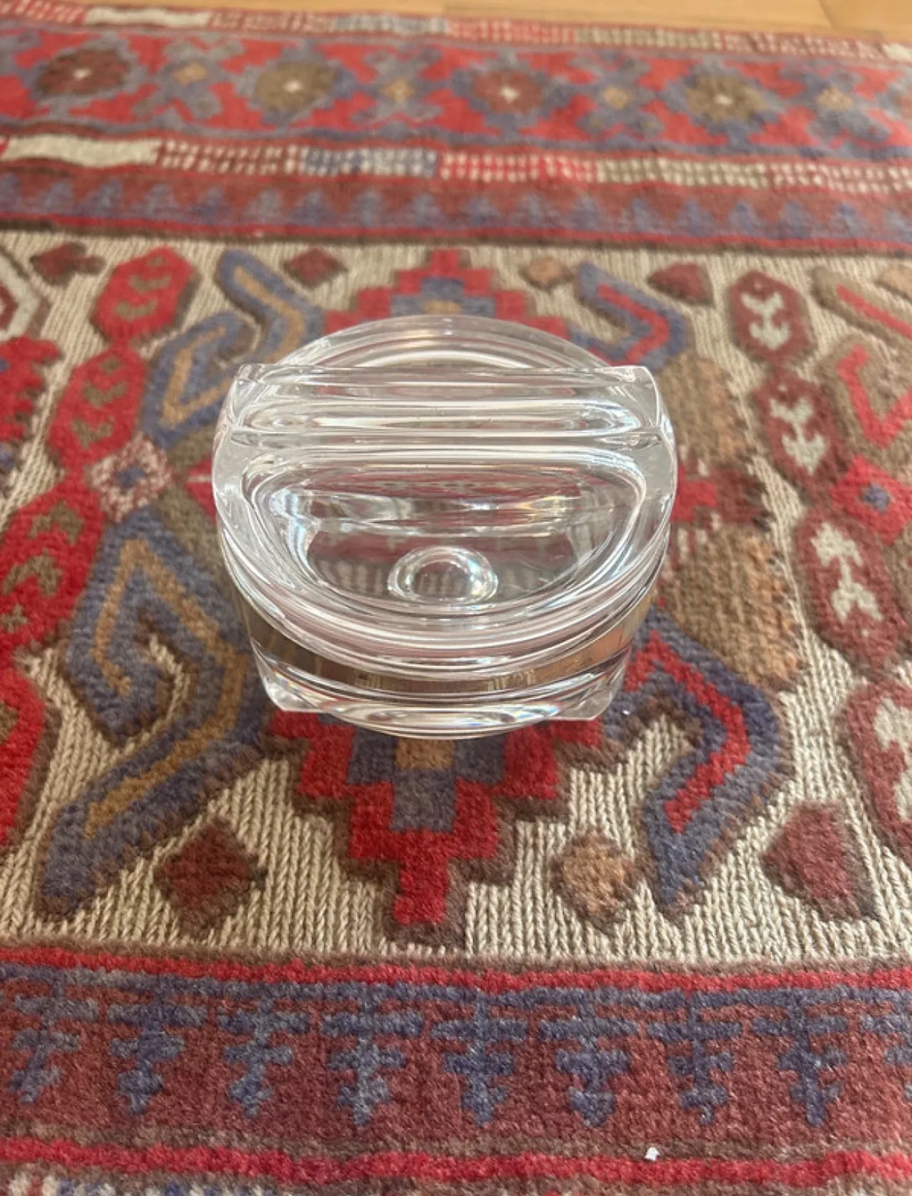Taddei Sestini glass and silver box, late 20th century 1