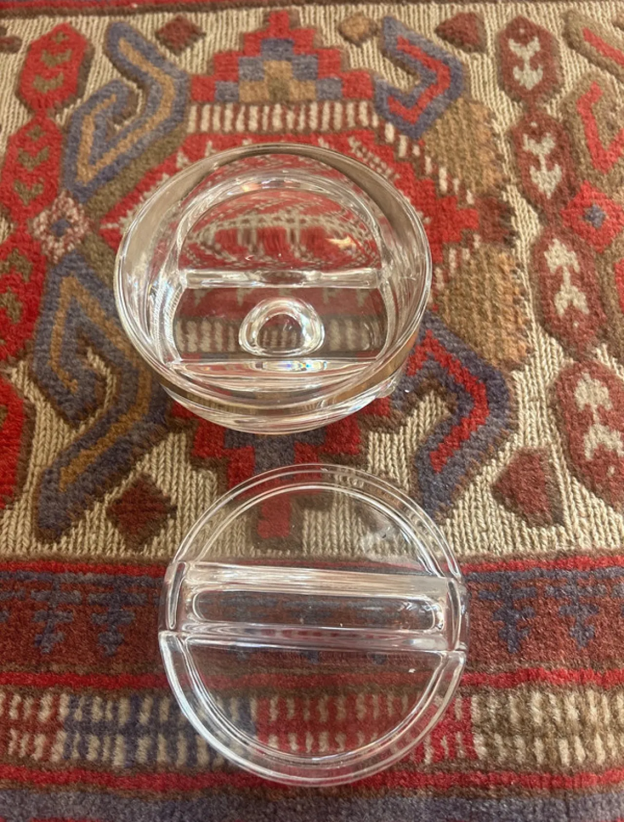 Taddei Sestini glass and silver box, late 20th century 3