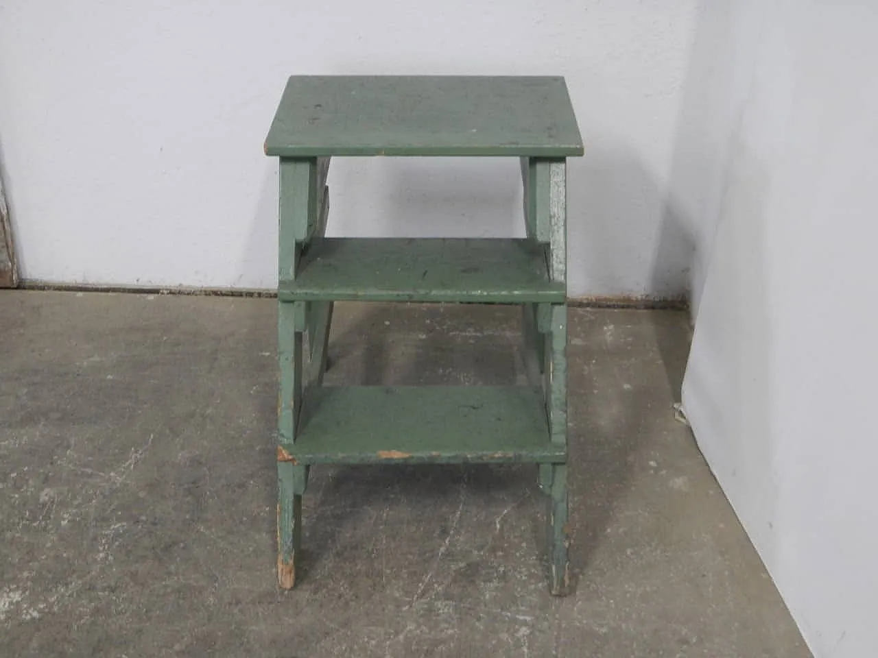 Ladder stool in fir wood 1960 1