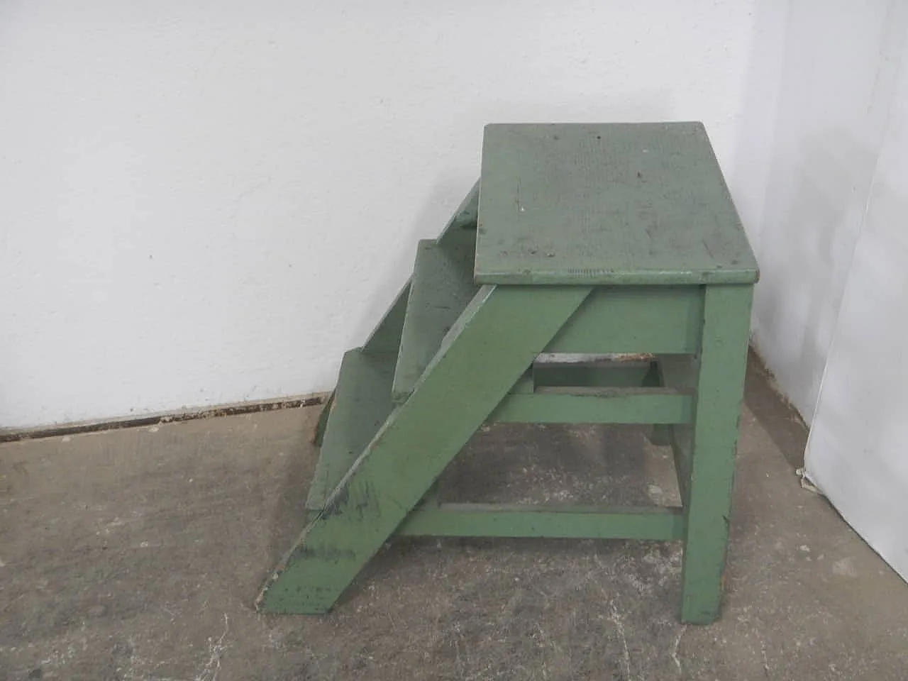 Ladder stool in fir wood 1960 3