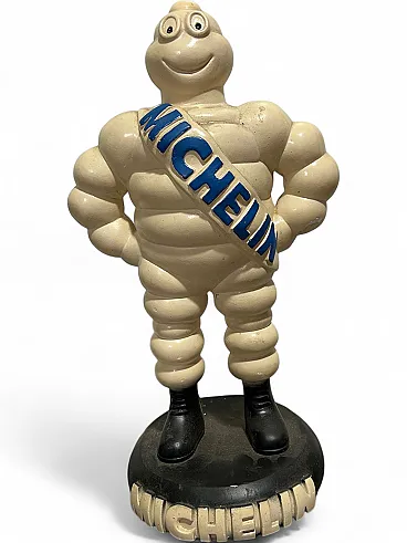 Scultura di Bibendum Michelin  in gesso in patina, anni '60
