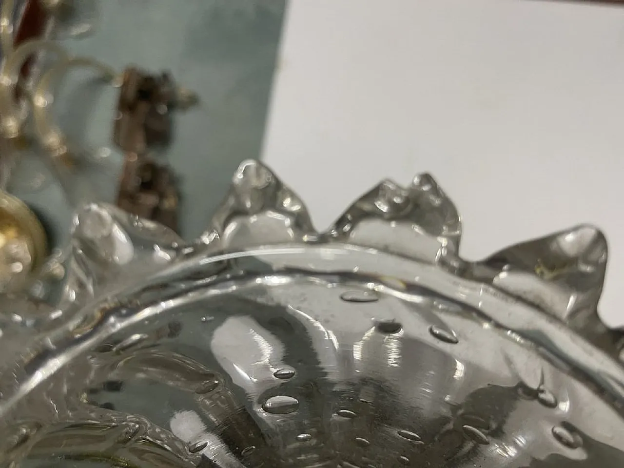 Lampada a sospensione in vetro di Murano di Barovier, anni '40 10