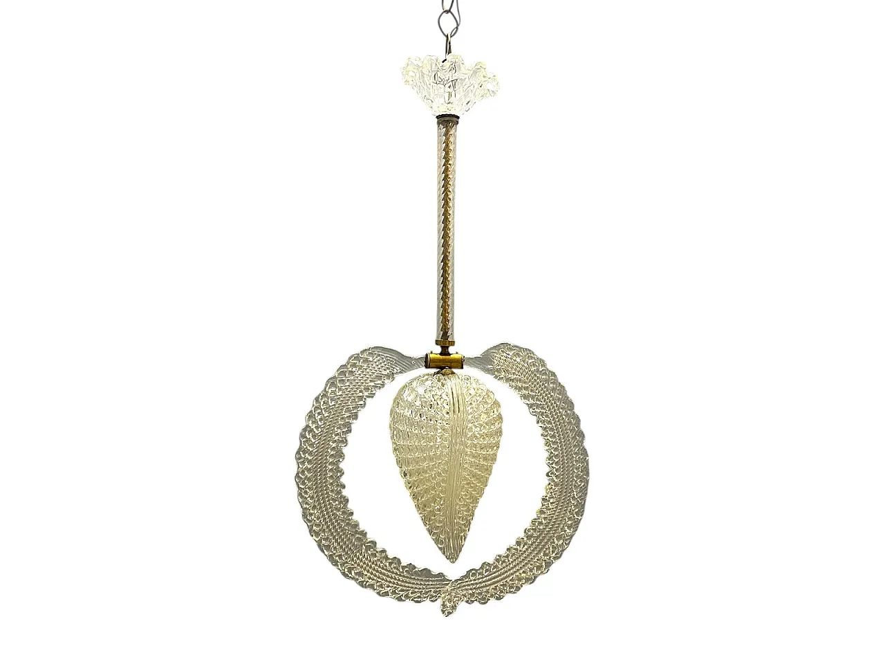 Murano glass lamp by Ercole Barovier, Italy, 1950s 1